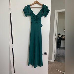Hunter Green Hello Molly Dress, Size M
